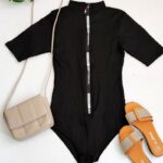 بادی آستین کوتاه زیپی - مانتو پاتریس رشت