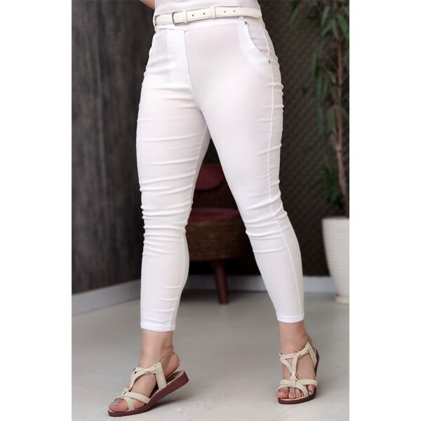 شلوار دمپا پاکتی سفید - مانتو پاتریس رشت