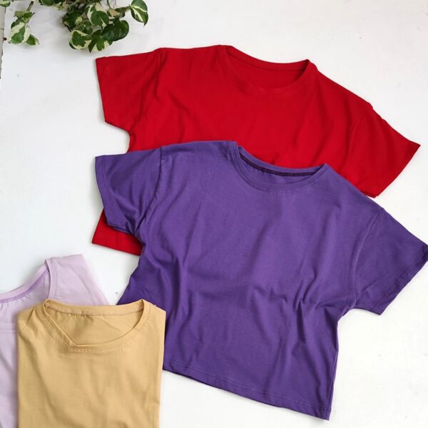 تیشرت کراپ رنگی - مانتو پاتریس رشت