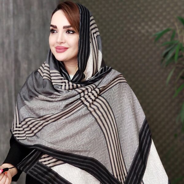 شال راه راه رنگی - مانتو پاتریس رشت