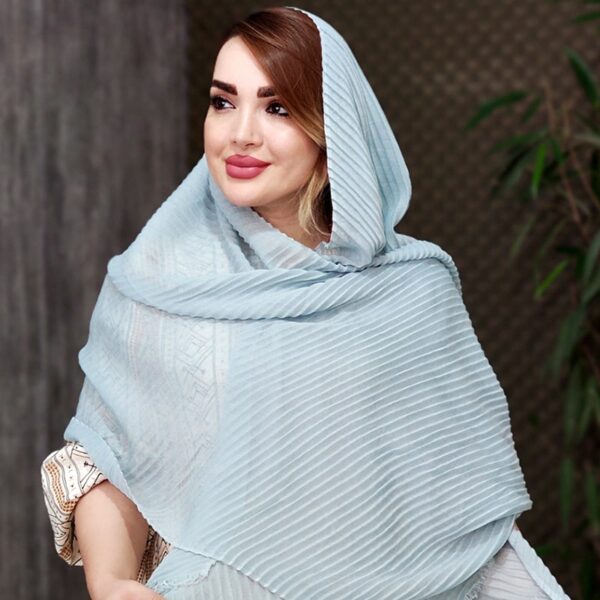 شال پلیسه رنگی - مانتو پاتریس رشت