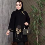 مانتو شانتون قاصدک مشکی - مانتو پاتریس رشت