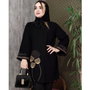 مانتو شانتون قاصدک مشکی - مانتو پاتریس رشت