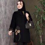 مانتو شانتون قاصدک مشکی - مانتو پاتریس رشت