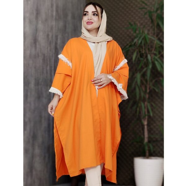 مانتو پانچ لینن بلند - مانتو پاتریس رشت