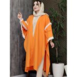 مانتو پانچ لینن بلند - مانتو پاتریس رشت