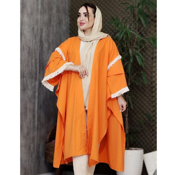 مانتو پانچ لینن بلند - مانتو پاتریس رشت