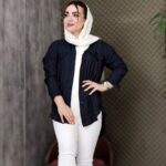 مانتو وال پشت بلند رنگی - مانتو پاتریس رشت