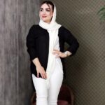 مانتو وال پشت بلند رنگی - مانتو پاتریس رشت
