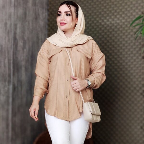 مانتو وال پشت بلند رنگی - مانتو پاتریس رشت