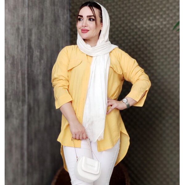 مانتو وال پشت بلند رنگی - مانتو پاتریس رشت