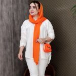 مانتو وال پشت بلند رنگی - مانتو پاتریس رشت