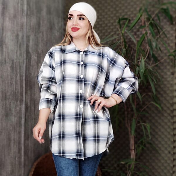 مانتو پانچ چهارخونه - مانتو پاتریس رشت