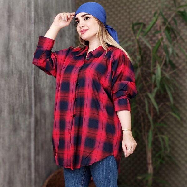 مانتو پانچ چهارخونه - مانتو پاتریس رشت