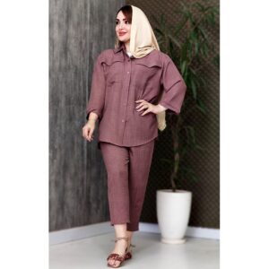 ست مانتو شلوار لینن ابروبادی - مانتو پاتریس رشت