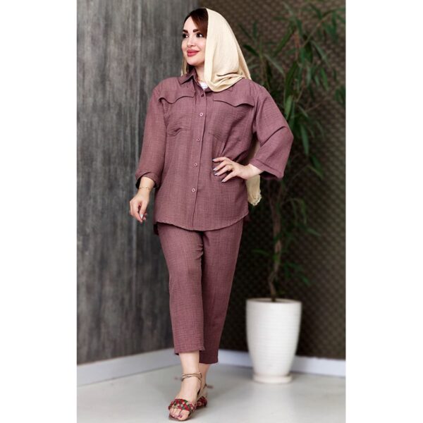 21000378-02-min ست مانتو شلوار لینن ابروبادی - مانتو پاتریس رشت