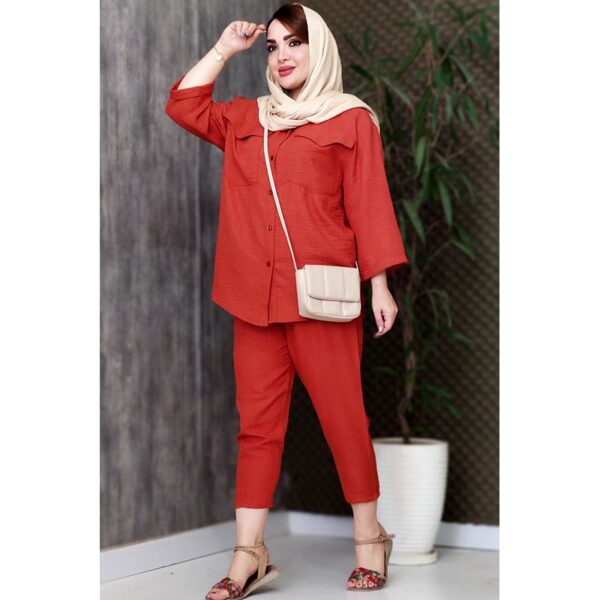 ست مانتو شلوار لینن ابروبادی - مانتو پاتریس رشت