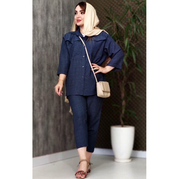 ست مانتو شلوار لینن ابروبادی - مانتو پاتریس رشت