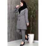 ست مانتو شلوار اداری راه راه - مانتو پاتریس رشت