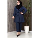 ست مانتو شلوار اداری راه راه