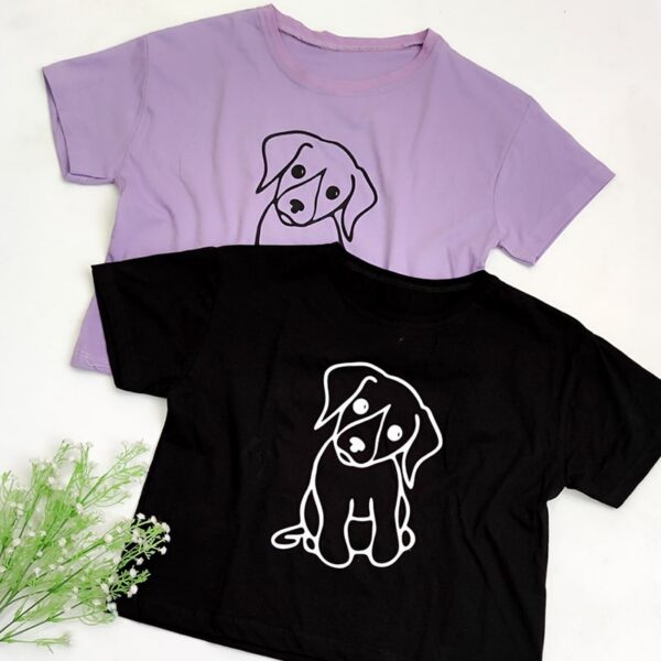 تیشرت کراپ سگ - مانتو پاتریس رشت