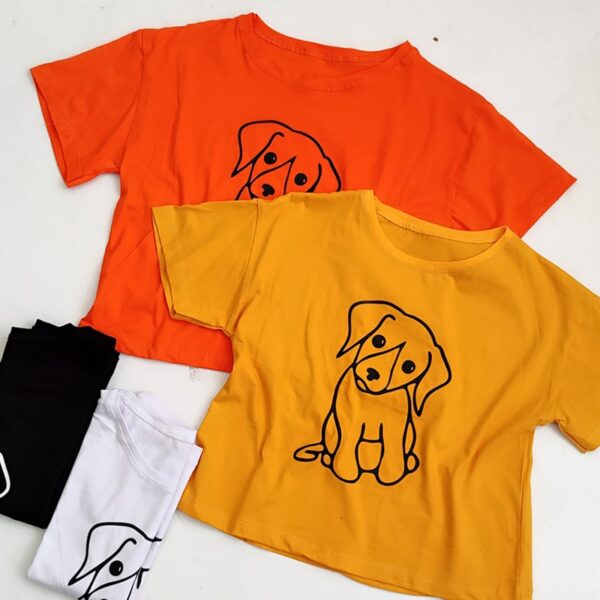 تیشرت کراپ سگ - مانتو پاتریس رشت