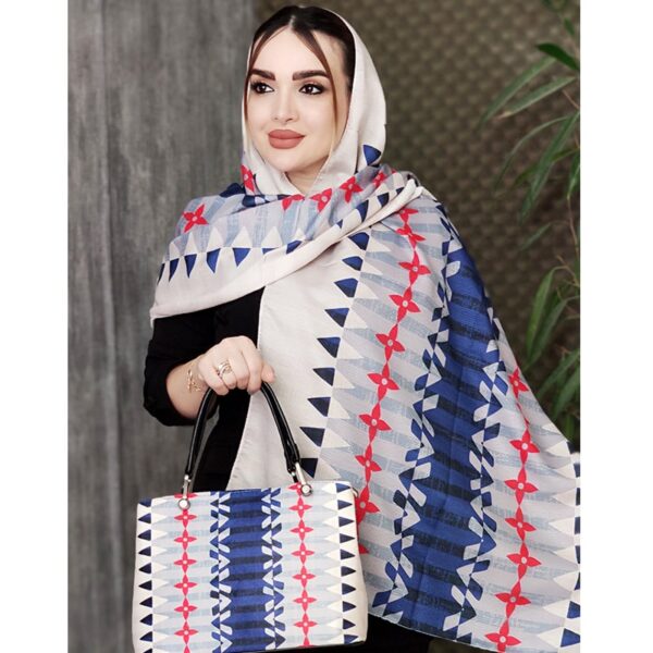 ست شال و کیف طرحدار - مانتوپاتریس رشت