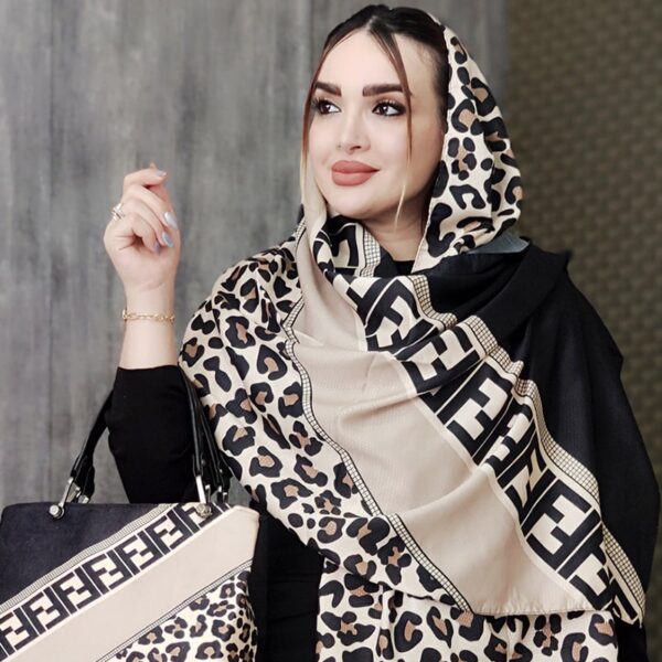 ست شال و کیف طرحدار - مانتوپاتریس رشت