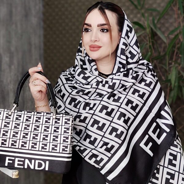 ست شال و کیف طرحدار - مانتوپاتریس رشت