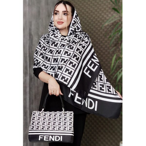 ست شال و کیف طرحدار - مانتوپاتریس رشت