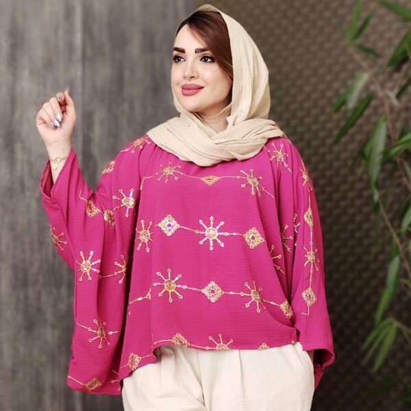 شومیز پانچ پولکی - مانتو پاتریس رشت