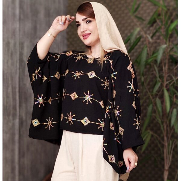 شومیز پانچ پولکی - مانتو پاتریس رشت