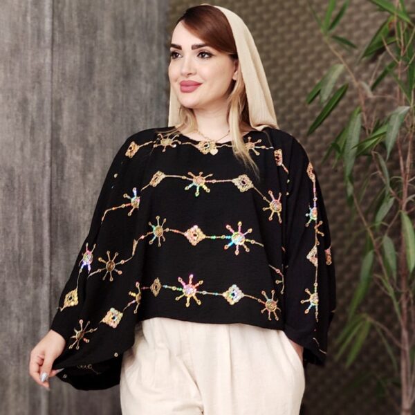 شومیز پانچ پولکی - مانتو پاتریس رشت