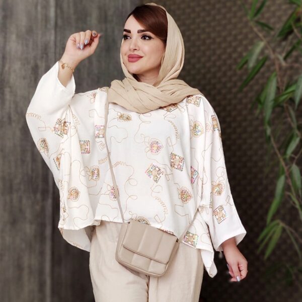 شومیز پانچ پولکی - مانتو پاتریس رشت