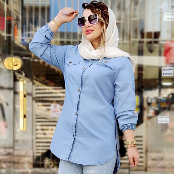 مانتو جین بغل زیپ- مانتو پاتریس رشت