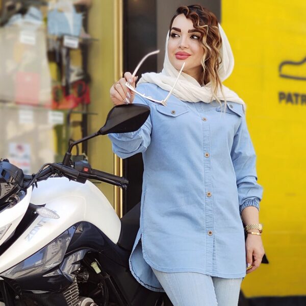 مانتو جین بغل زیپ- مانتو پاتریس رشت