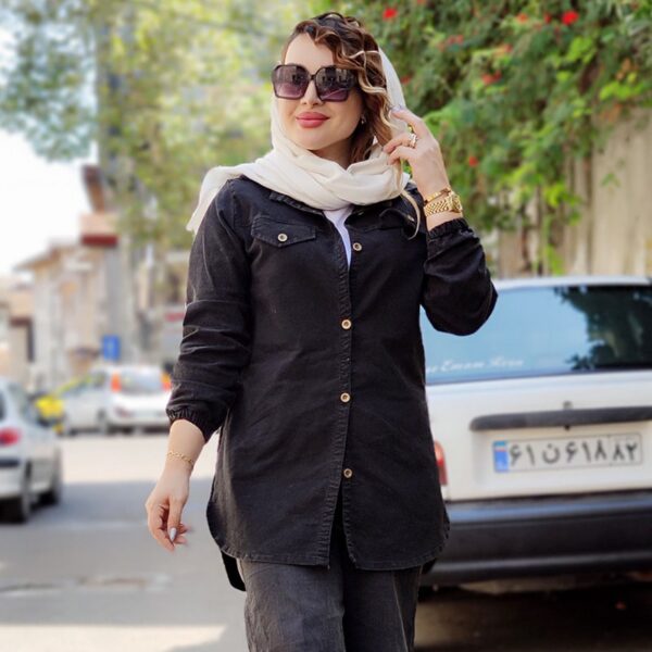 مانتو جین بغل زیپ- مانتو پاتریس رشت