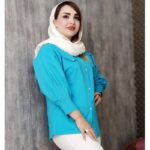 شومیز مانتویی آستین پفی - مانتو پاتریس رشت