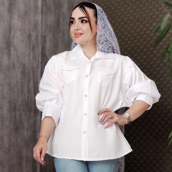 شومیز مانتویی جیب نما - مانتو پاتریس رشت