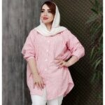 مانتو پانچ راه راه ریز - مانتو پاتریس رشت