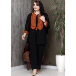 ست مانتو شلوار ابروبادی سنتی - مانتو پاتریس رشت