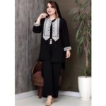 ست مانتو شلوار ابروبادی سنتی - مانتو پاتریس رشت