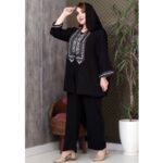 ست مانتو شلوار ابروبادی سنتی - مانتو پاتریس رشت