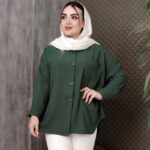 مانتو مدل پیراهنی تک جیب - مانتو پاتریس رشت