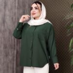 مانتو مدل پیراهنی تک جیب