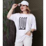تیشرت لانگ میکس سفید - مانتو پاتریس رشت