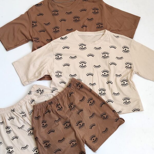 ست تیشرت شورتک چشم - مانتو پاتریس رشت