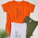 تیشرت چاپ زرافه رنگی - مانتو پاتریس رشت