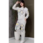 ست بلوز شلوار ملانژ بابونه - مانتو پاتریس رشت