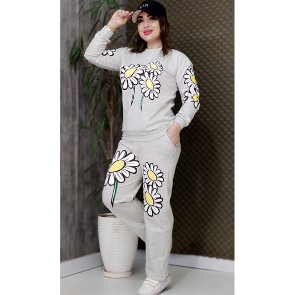 ست بلوز شلوار ملانژ بابونه - مانتو پاتریس رشت